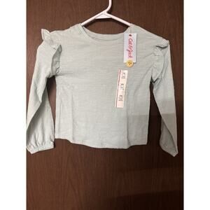 2 PACK Cat & Jack Girls Long Sleeved Shirt Size XS (4-5)